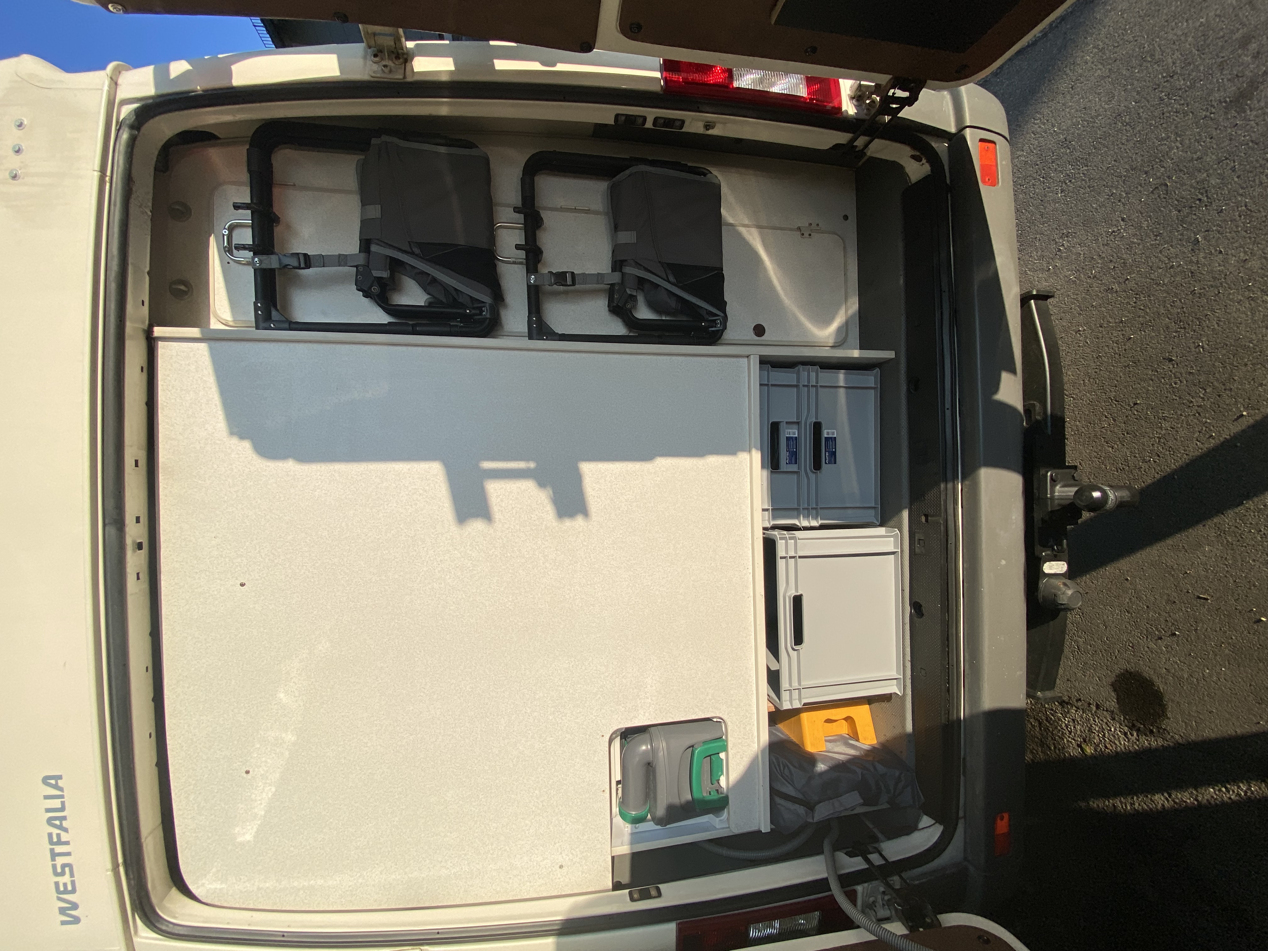 Aufhängung der Stühle