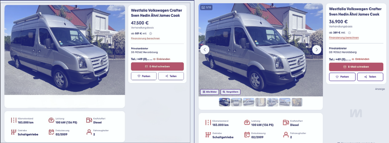 von 47.500.- € auf 36.900.- €. jetzt über 10.000.- € günstiger