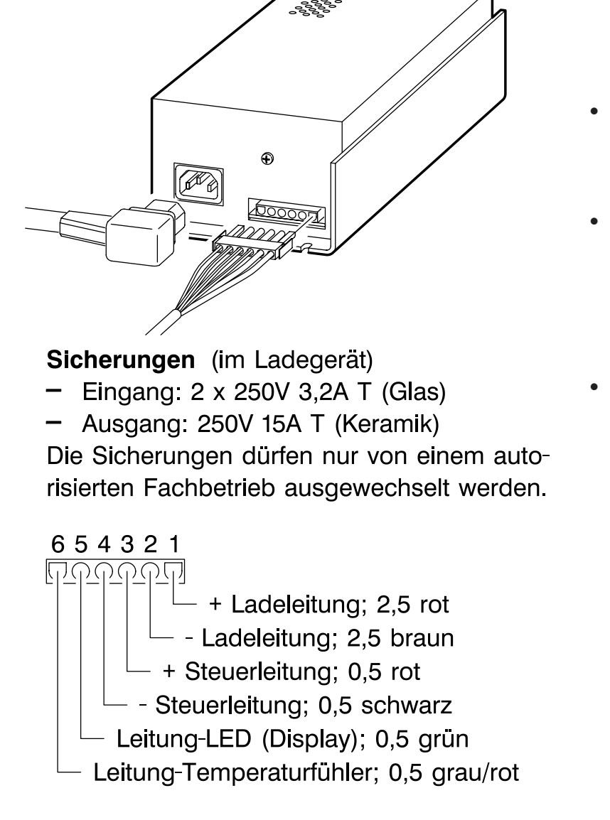 Beschaltung Westfalia Ladegerät